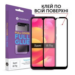 Защитное стекло MakeFuture Full Cover Full Glue Xiaomi Mi Play Black